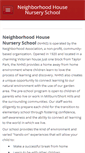 Mobile Screenshot of neighborhoodhousenursery.org